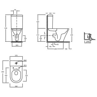 Бачок для унитаза Jacob Delafon ETAB232-00